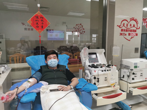1月21日，第052例，捐献者李威臻，第2次献血小板，累计献血量1300ml。.jpg